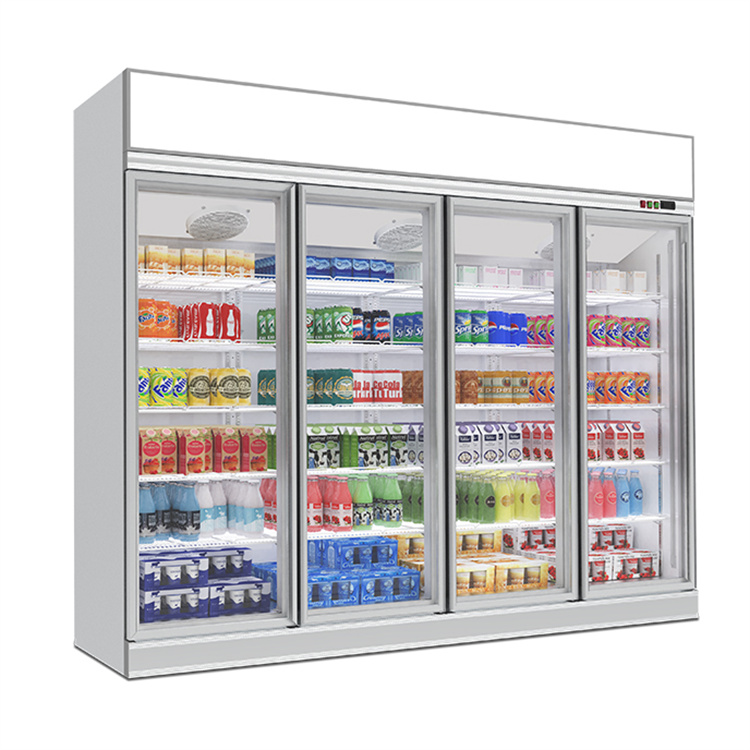 四门顶置冷藏展示柜-饮料乳制品