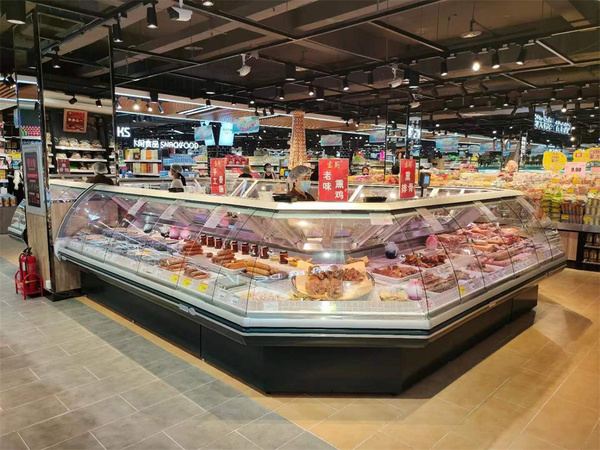 转角弧形熟食柜