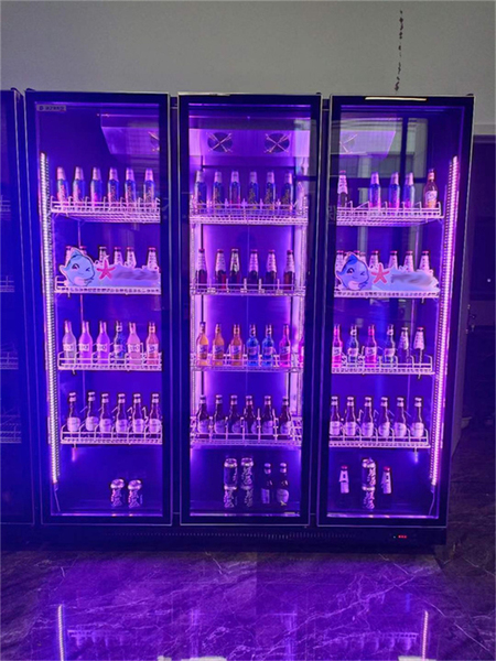 网红三门饮料柜